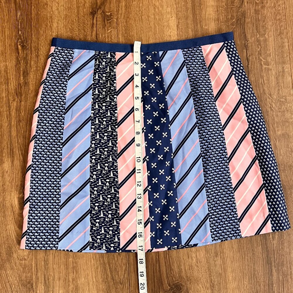 Vineyard Vines Silk Mini Skirt Patchwork A-Line P… - image 6